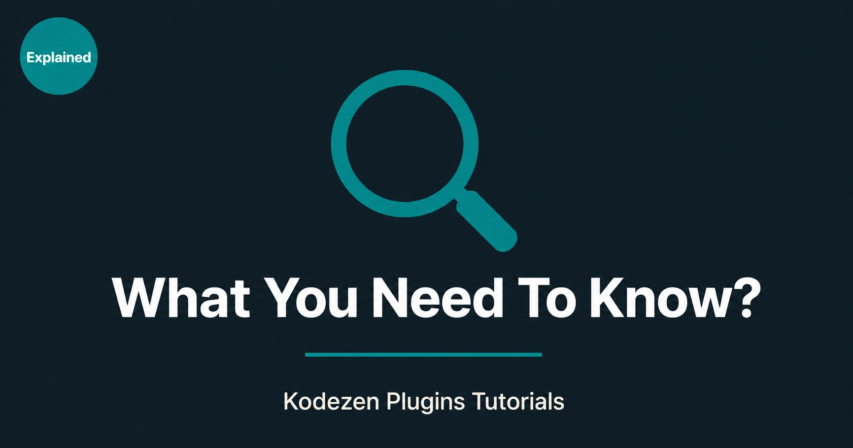 What you need to know